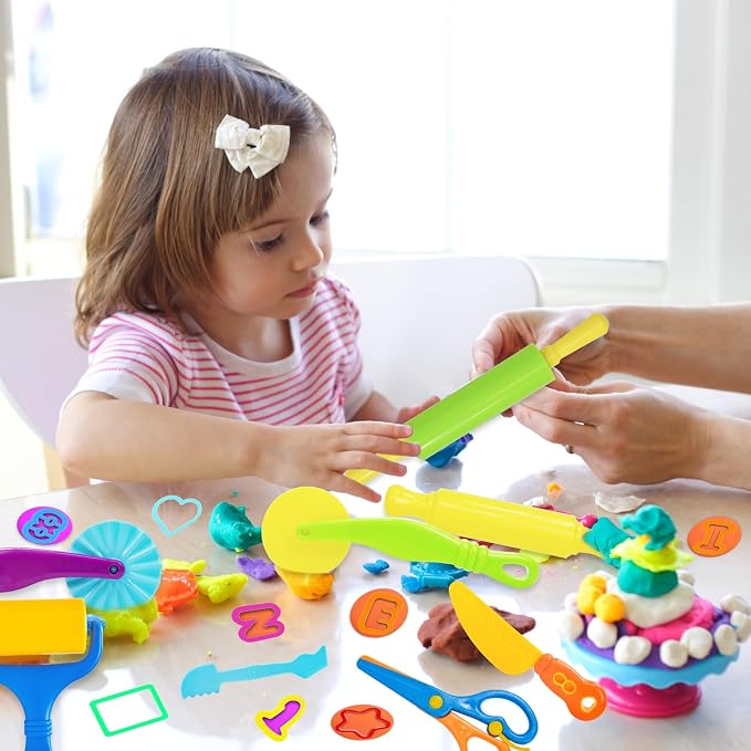 LCY WEDSHI Dough Tool Set, Dough Accessories Includes Alphabet Numbers Shapes - Image 5