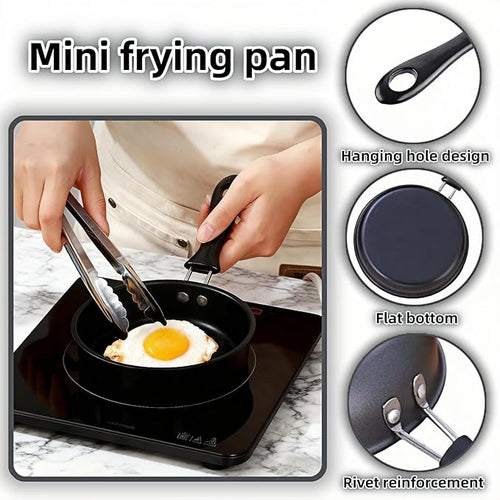 4.7 Inch Mini Frying Pan, Flat Bottom Design - Image 2