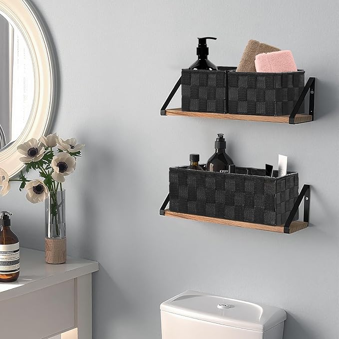 Posprica Small Baskets for Organizing Woven Storage for Shelves, Decorative - Image 6