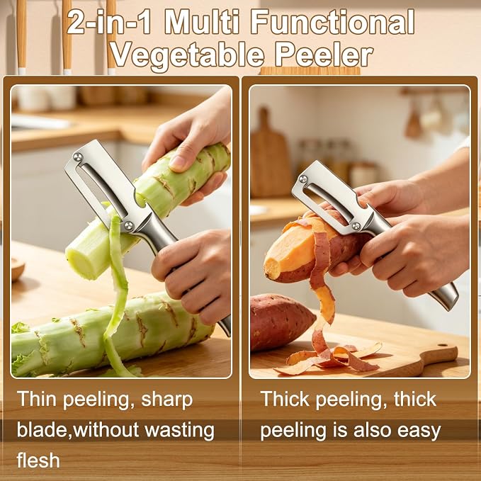2Pc Multi-Functional Vegetable Peeler - Image 3