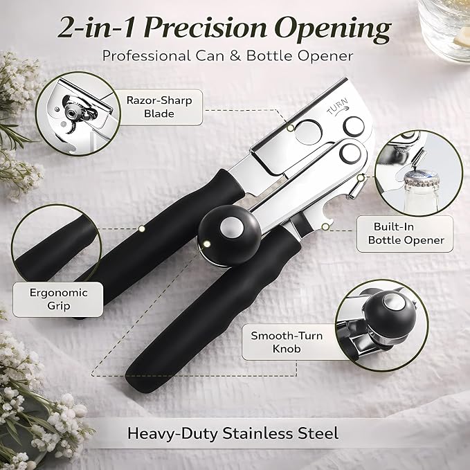 Commercial Can Opener, Heavy Duty Manual Can Opener - Image 2