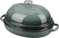 EDGING CASTING Enameled Oval Cast Iron Dutch Oven Pot by EDGINGCOOKWARE