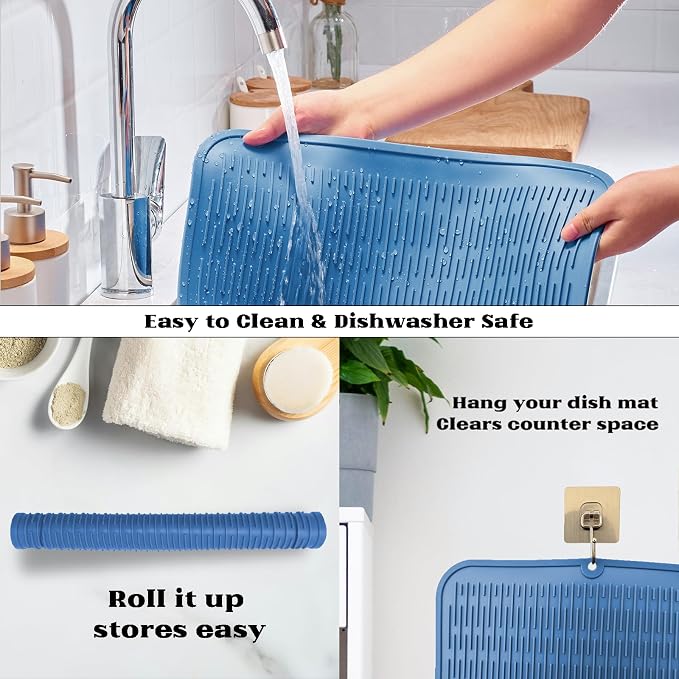 ZLR Large Silicone Dish Drying Mat - Image 4