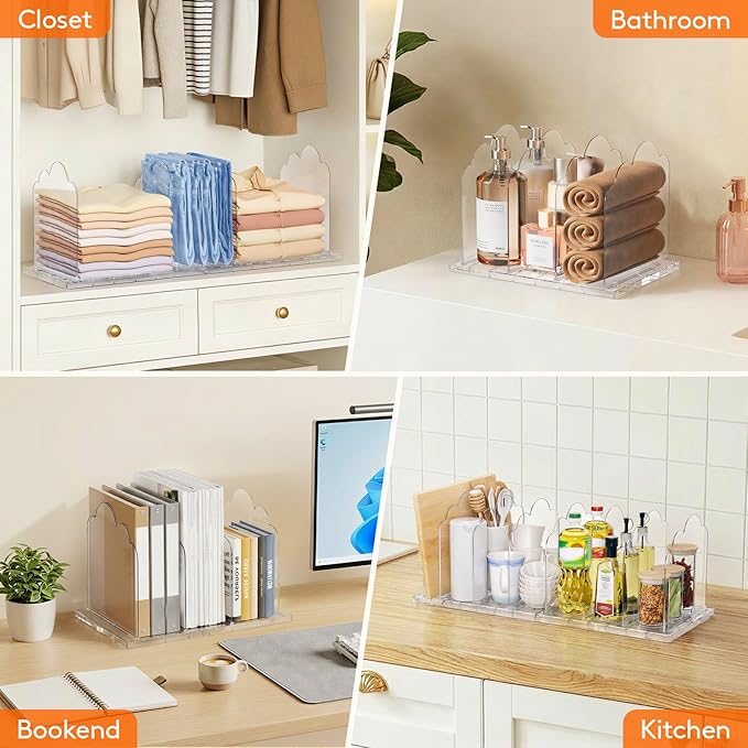 Lifewit Purse Organizer for Closet, 9.7" Tall Clear Handbags Storage Organizer - Image 9