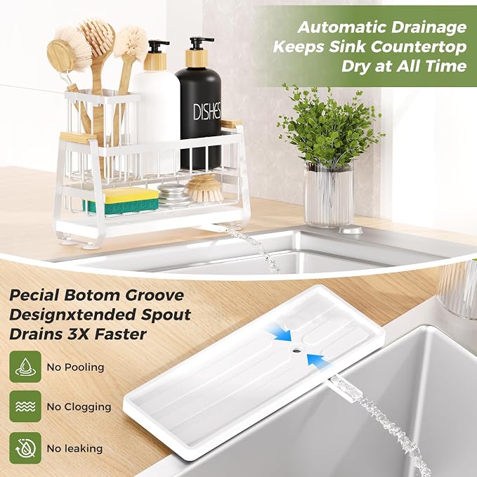 Sponge Holder for Kitchen Sink, Kitchen Sink Caddy - Image 6