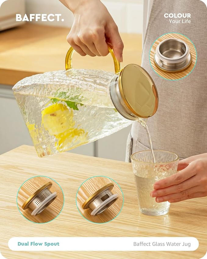 Baffect Water Pitcher, Glass Pitcher - Image 3