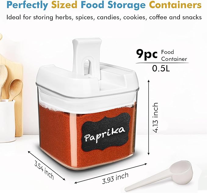 Shazo 9 PC Airtight Food Storage Containers - Image 3