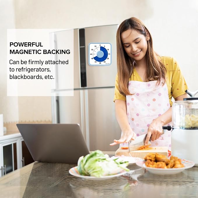 Secura 60-Minute Visual Countdown Timer, 7.5-Inch Oversize Classroom Visual - Image 6
