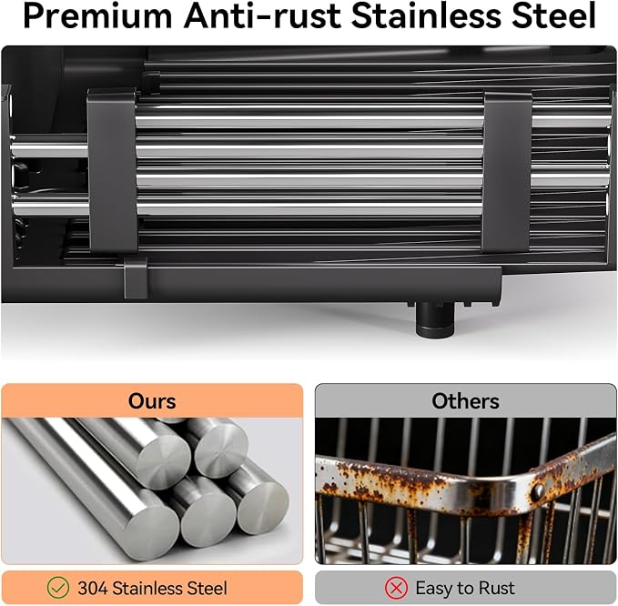 Urackify Stainless Steel Dish Drying Rack - Image 8