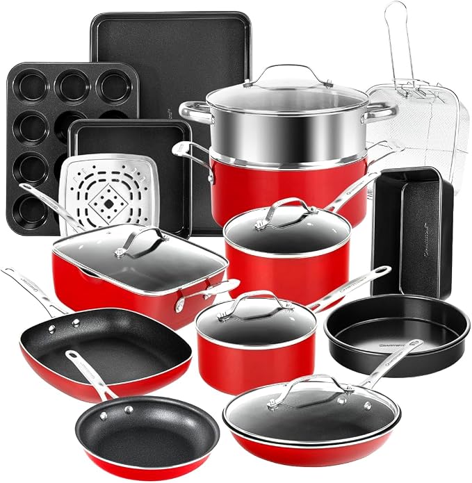 Granitestone 20-Piece Nonstick Pots and Pans Set by Granitestone+