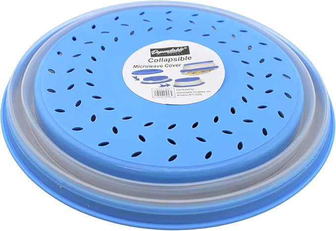 Dependable Industries' 2-in-1 Collapsible Microwave Splatter Guard Cover & - Image 2
