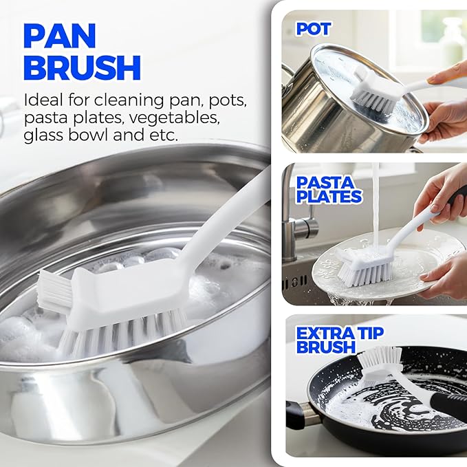 Holikme 6 Pack Dish Brush Set - Image 3