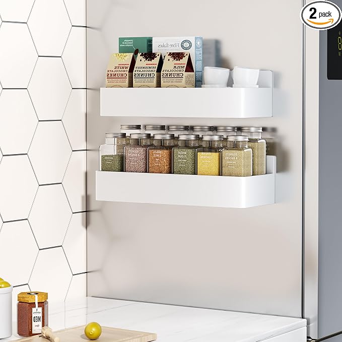 Mystozer Magnetic Spice Rack for Refrigerator, Kitchen Organizer and Storage by Mystozer
