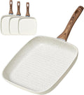 NEWBULIG 3-Piece Nonstick Grill Pan Set, Square Griddle Pans by NEWBULIG