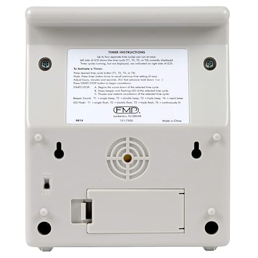 FMP Digital 4 Channel Commercial Kitchen Countdown Timer, Water Resistant - Image 5