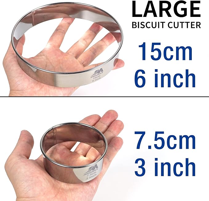 M JNGMEI 6 Pieces Stainless Steel Cookie Cutter Set 2'' - Image 4
