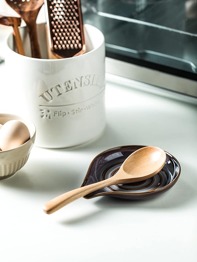 Spoon Rest, Ceramic Spoon Holder - Image 6