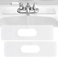 Tioncy 2 Pcs Faucet Mat Sink Splash Guard Oval-hole Oval Splash Pad by Tioncy