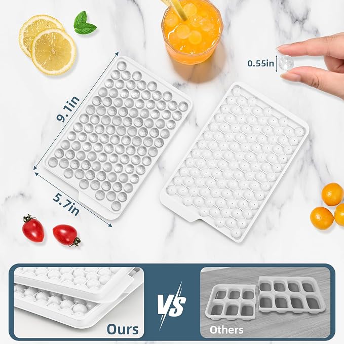 WIBIMEN Mini Ice Cube Trays, 0.55” Tiny Pebble Ice - Image 5
