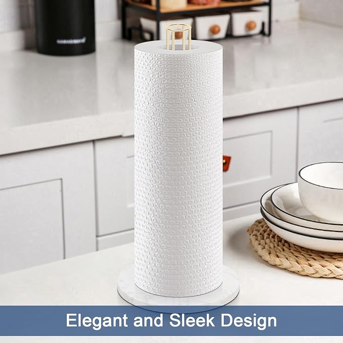NearMoon Paper Towel Holder Countertop, Sturdy Kitchen Paper Towel Stand - Image 3