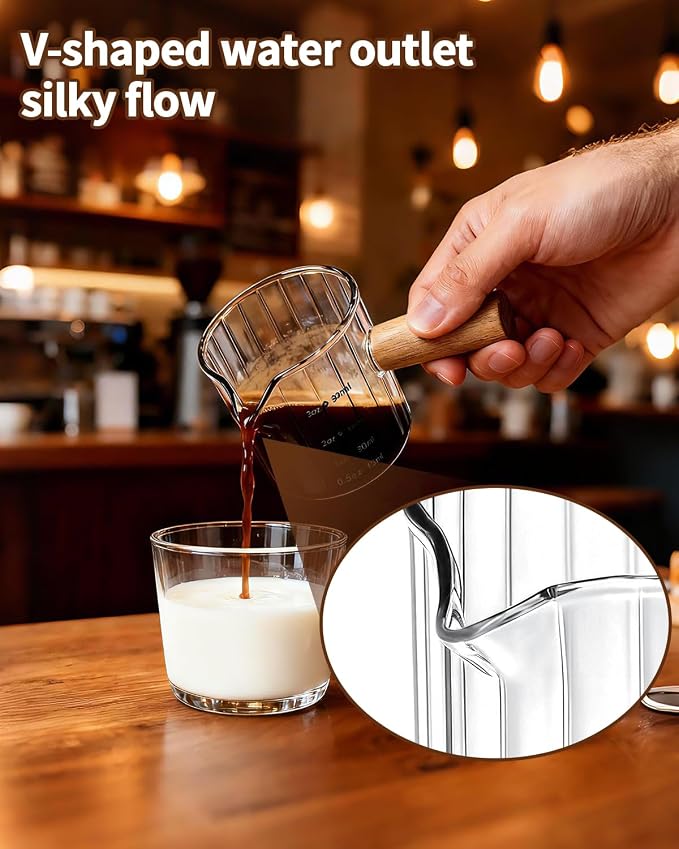 Espresso Measuring Cup 3 Oz, Espresso Glass Cups - Image 5