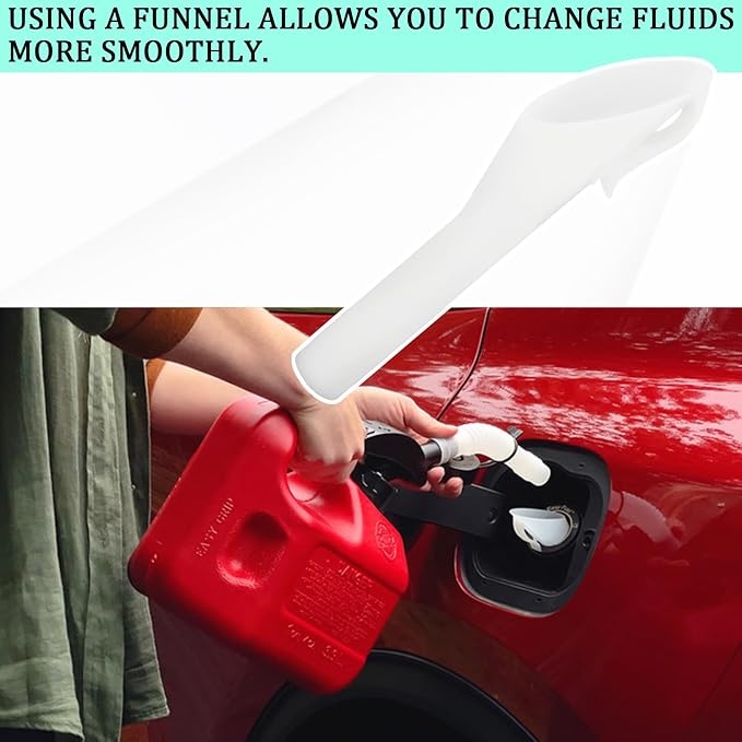 Msyuusr 2PCS Capless Gas Tank Funnel，Funnels - Image 3