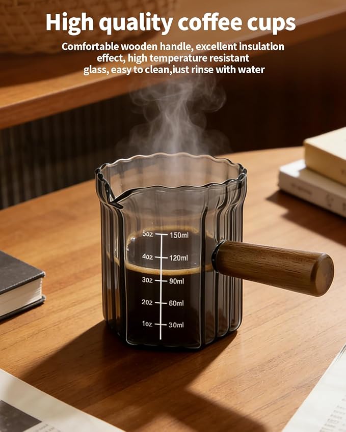 Espresso Measuring Cup 5 Oz, Espresso Glass Cups - Image 3