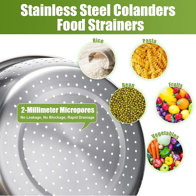 Palksky Stainless Steel Colander Set - Image 5