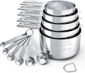 TILUCK Stainless Steel Measuring Cups & Spoons Set, Cups and Spoons, Kitchen by TILUCKBringsGoodLuck
