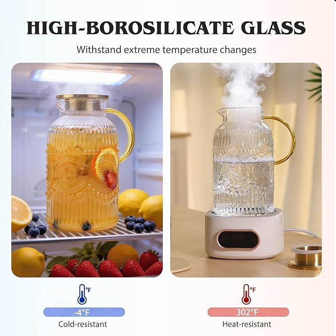 2 Pack Vintage Glass Pitchers - Image 6
