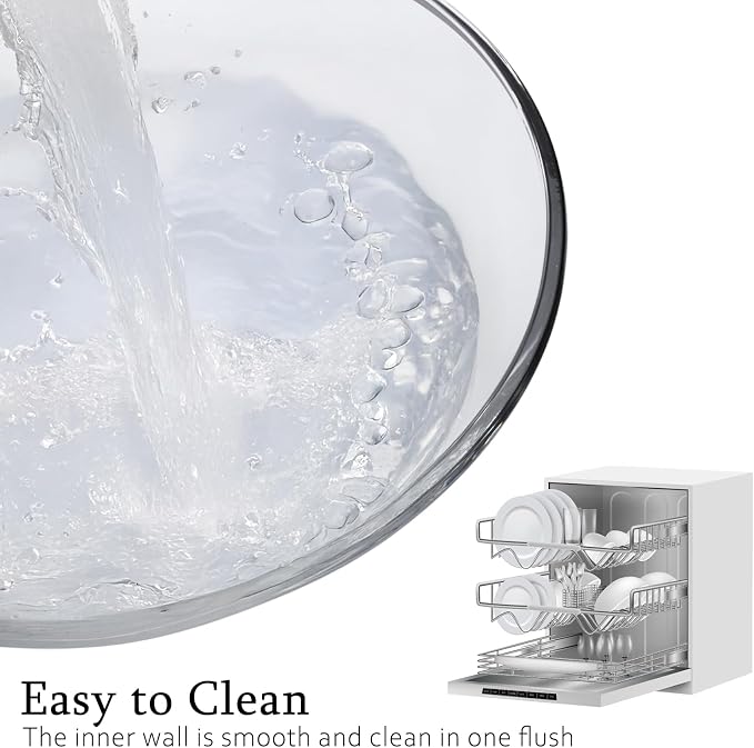 Ajrwiiy Large Glass Bowl for Sourdough Bread Making, 4.7 Quart Glass Mixing - Image 5
