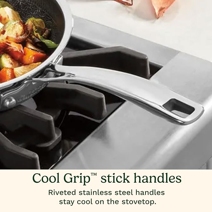 Cuisinart FusionPlus Hybrid Stainless Steel Cookware, 5-Quart Sauté Pan - Image 6