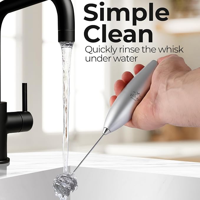 Zulay Kitchen Patented Tornado Triple Whisk Milk Frother - Image 9