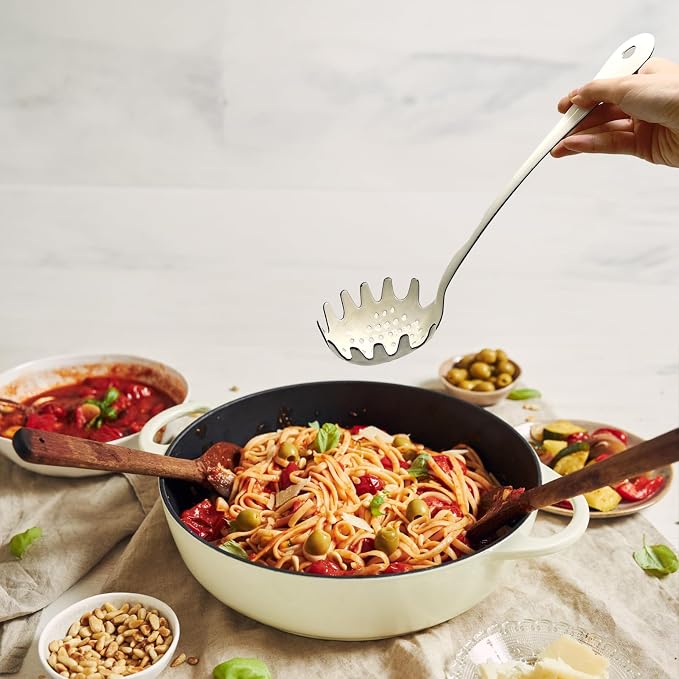 13.5Inch Pasta Spoon, Spaghetti Fork - Image 6