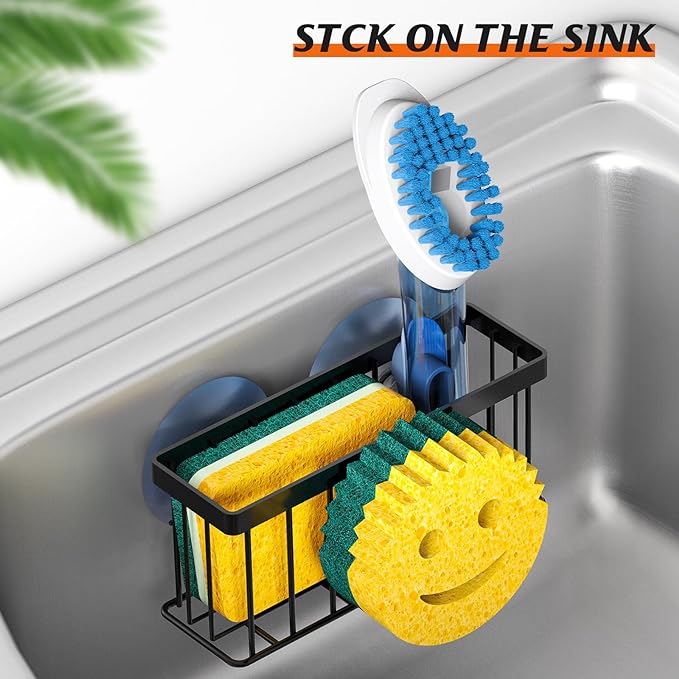 MURLONG Sponge Holder Smiley Face, Sink Caddy - Image 5