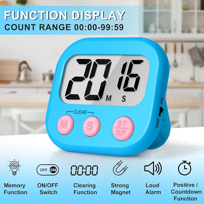 ZILLEEN Classroom Timer for Kids Teachers Digital Timers - Image 4