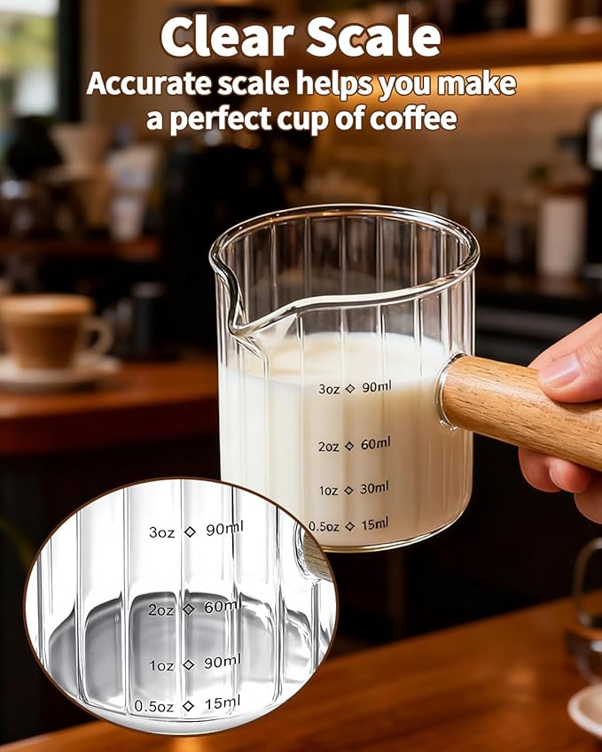 Espresso Measuring Cup 3 Oz, Espresso Glass Cups - Image 4