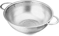 E-far Stainless Steel Colander, 3-Quart Micro-Perforated Metal Colander Strainer by E-far