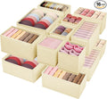 Drawer Clothing Organizer 16-Pack, Fabric Folding Wardrobe Organizer by WRRLORS