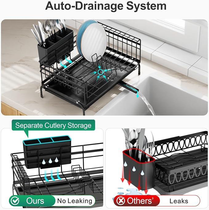 GSlife Expandable Dish Drying Rack - Image 7