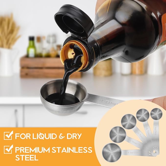 2 PCS 2 Teaspoon Stainless Steel Single Measuring Spoon - Image 2
