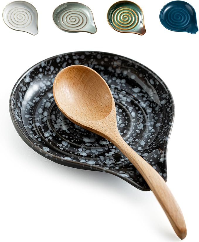 LAUCHUH Spoon Rest for Stove Top, 5 inch Cooking Spoon Holder for Kitchen by LAUCHUH