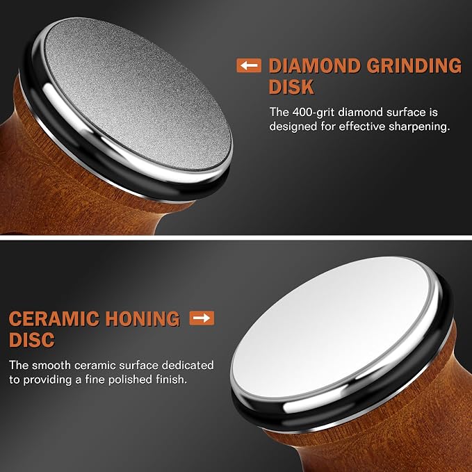Rolling Knife Sharpener Tool Kit, Diamond&Ceramic Knife Sharpening System Set - Image 3