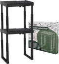 Svartur Locker Shelf Adjustable Height and Width, Locker Organizer by Homepage