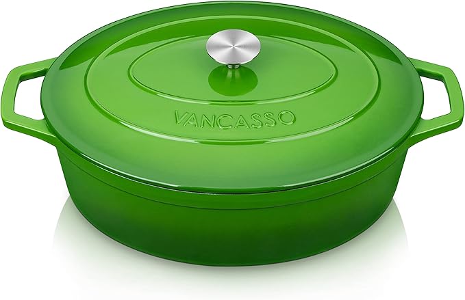 vancasso Enameled Cast Iron Dutch Oven, 9.3 Quart Dutch Oven Pot by vancasso