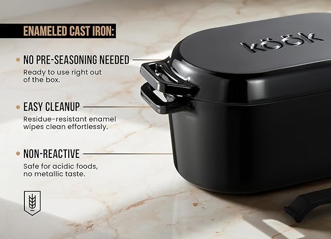 KooK Dutch Oven, for Bread Baking, Sourdough Loaf Pan, - Image 5