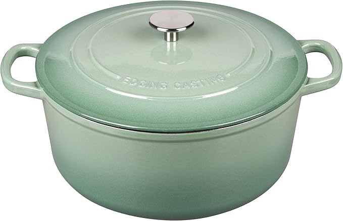 EDGING CASTING Enameled Cast Iron Dutch Oven Pot by EDGINGCOOKWARE