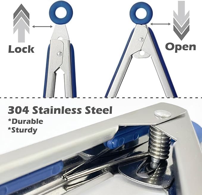 Kitchen Tongs, 9 Inch Tongs for Cooking - Image 3