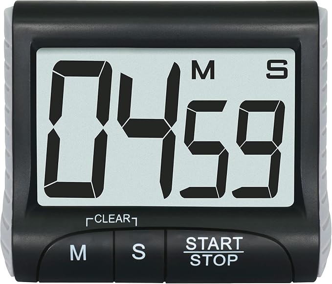 3" Large Display Kitchen Timer -Digital Timer Magnetic Back Loud Alarm On A - Image 6