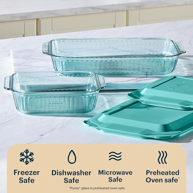 Pyrex Colors Tinted Tinted Glass Baking Dish - Image 5